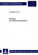 Persona. Zur Ethik des Panaitios di Annekatrin Puhle edito da Lang, Peter GmbH