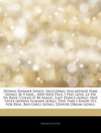 Donna Summer Songs, Including: Macarthur di Hephaestus Books edito da Hephaestus Books