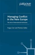Managing Conflict in the New Europe di Fergus Carr, Theresa Callan edito da Palgrave Macmillan