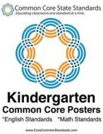 Kindergarten Common Core Posters di Corecommonstandards edito da Createspace