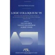 Logic Colloquium '99 di Jan van Eijck edito da A K Peters/CRC Press