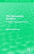 The Delinquent Solution di David Downes edito da Taylor & Francis Ltd