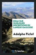 Essai Sur Quelques Inscriptions En Langue Gauloise di Walter Bates edito da Trieste Publishing
