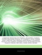 Canadian Ministers Of Finance, Including di Hephaestus Books edito da Hephaestus Books