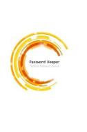 Password Keeper: Personal Password Journal (Orange Circle Cover) di Recordkeeper Press edito da Createspace