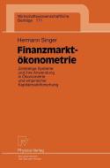Finanzmarktökonometrie di Hermann Singer edito da Physica-Verlag HD