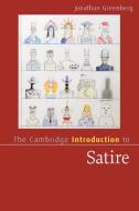 The Cambridge Introduction to Satire di Jonathan (Montclair State University Greenberg edito da Cambridge University Press