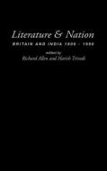 Literature and Nation edito da Taylor & Francis Ltd