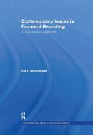 Contemporary Issues in Financial Reporting di Paul Rosenfield edito da Taylor & Francis Ltd