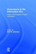 Governance in the Information Era edito da Taylor & Francis Ltd