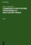 Chinesisch-Deutsches Worterbuch - Deutscher Index edito da Walter de Gruyter