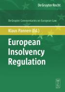European Insolvency Regulation edito da De Gruyter