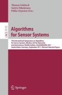 Algorithms for Sensor Systems edito da Springer-Verlag GmbH