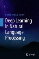 Deep Learning in Natural Language Processing di Li Deng edito da Springer-Verlag GmbH