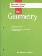 Holt Geometria: Resumen y Repaso edito da Holt McDougal