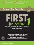 Cambridge English First 1 For Schools For Revised Exam From 2015 Student's Book Pack (student's Book With Answers And Audio Cds (2)) edito da Cambridge University Press