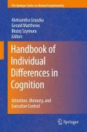 Handbook of Individual Differences in Cognition edito da Springer-Verlag New York Inc.
