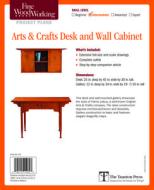 Fine Woodworking's Arts and Crafts Desk and Wall Cabinet Plan di Nancy Hiller edito da Taunton Press