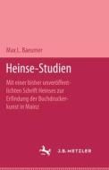 Heinse-studien di Max L. Baeumer edito da J.b. Metzler