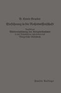 Einführung in die Rechtswissenschaft di Bernhard Erwin Grueber edito da Springer Berlin Heidelberg