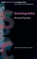 Sociolinguistics di Bernard Spolsky edito da Oxford University Press