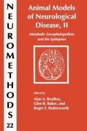 Animal Models of Neurological Disease, II di Mary Ed. Boulton edito da Humana Press