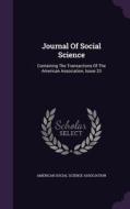 Journal Of Social Science edito da Palala Press