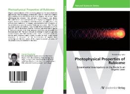 Photophysical Properties of Rubicene di Patrick Mayrhofer edito da AV Akademikerverlag