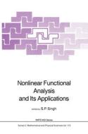 Nonlinear Functional Analysis and Its Applications edito da SPRINGER NATURE