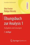 Übungsbuch zur Analysis 1 di Otto Forster, Rüdiger Wessoly edito da Gabler, Betriebswirt.-Vlg