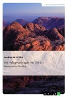 Die Seligpreisungen (Mt 5,3-12). Ein exegetischer Überblick di Andrea G. Röllin edito da GRIN Publishing