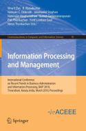 Information Processing and Management di Das edito da Springer Berlin Heidelberg