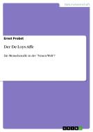 Der De-Loys-Affe di Ernst Probst edito da GRIN Publishing