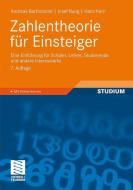 Zahlentheorie für Einsteiger di Andreas Bartholomé, Josef Rung, Hans Kern edito da Vieweg+Teubner Verlag