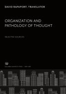 Organization and Pathology of Thought edito da Columbia University Press