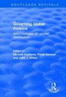 Governing Global Finance di Michele Fratianni, Paolo Savona edito da Taylor & Francis Ltd