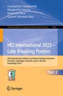 HCI International 2023 ¿ Late Breaking Posters edito da Springer Nature Switzerland