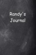 Randy Personalized Name Journal Custom Name Gift Idea Randy: (Notebook, Diary, Blank Book) di Distinctive Journals edito da Createspace Independent Publishing Platform