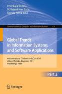 Global Trends in Information Systems and Software Applications edito da Springer-Verlag GmbH