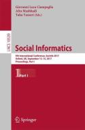 Social Informatics edito da Springer International Publishing
