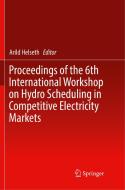 Proceedings Of The 6th International Workshop On Hydro Scheduling In Competitive Electricity Markets edito da Springer Nature Switzerland Ag