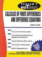 Schaum's Outline of Calculus of Finite Differences and Difference Equations di Murray R. Spiegel edito da McGraw-Hill Education - Europe