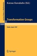 Transformation Groups edito da Springer Berlin Heidelberg