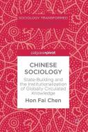 Chinese Sociology di Hon Fai Chen edito da Palgrave Macmillan