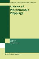 Unicity of Meromorphic Mappings di Pei-Chu Hu, Ping Li, Chung-Chun Yang edito da SPRINGER NATURE