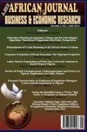 African Journal Of Business And Economic Research Vol 5 No.1 2010 edito da Adonis & Abbey Publishers