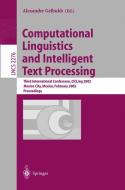 Computational Linguistics and Intelligent Text Processing di Alexander Gelbukh edito da Springer Berlin Heidelberg