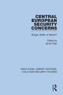 Central European Security Concerns edito da Taylor & Francis Ltd