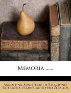 Memoria ...... edito da Nabu Press