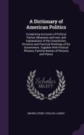 A Dictionary Of American Politics di Everit Brown, Albert Strauss edito da Palala Press